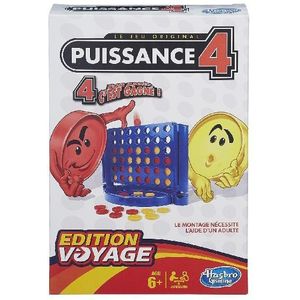 Hasbro Edition Voyage Puissance 4 - Reisspel voor kinderen vanaf 6 jaar - Compacte versie - Speel onderweg!