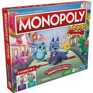 Monopoly Junior - Bordspel - 2-zijdig Spelbord - Kinderspel