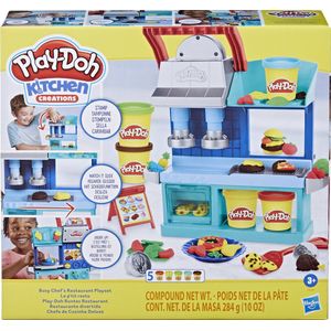 Play-Doh - Busy Chefs Restaurant - Klei Speelset - Multifunctioneel - 3 Jaar+