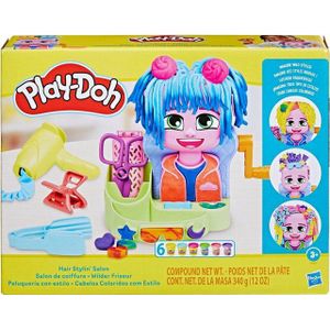 Play-Doh Haarsalon Knutselset om te Boetseren, Speelgoed voor 3 jaar en Ouder met 6 Potjes en Vormpjes, Creatief Cadeau voor Meisjes en Jongens, Knutselactiviteit voor Peuters, Kinderspeelgoed