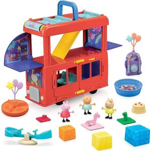 Peppa Pig - 2-in-1 Dubbeldekkerbus - Rood - Speelgoed - 3 Peppa Figuren