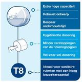 Tork SmartOne® 472054 T8-dispenser voor toiletpapier (RVS)