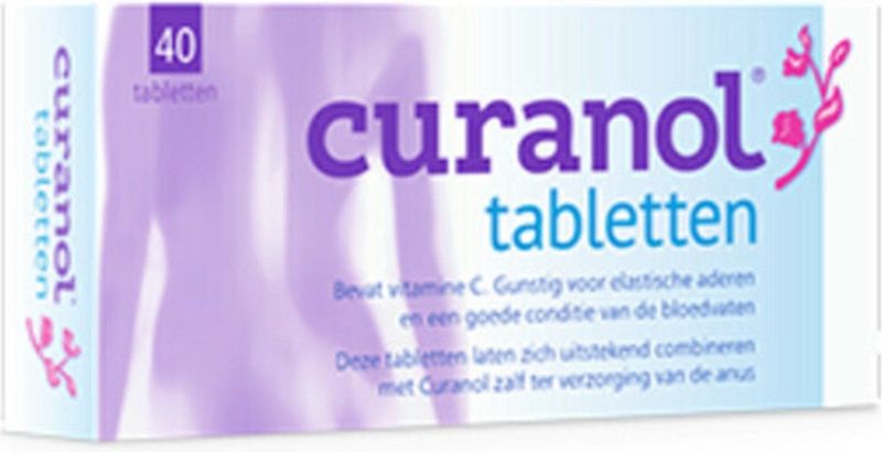 Curanol 40 Tabletten - Met Vitamine C en K2 - Voor Soepele Aderen