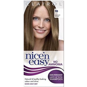 Clairol Nice'n Easy Semi-permanente haarkleur zonder ammoniak, 90 Dark Ash Blonde (asblond)