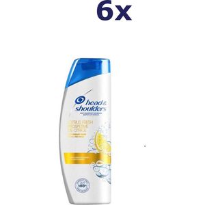 6x Head & Shoulders shampoo Citrus Fresh 200 ml