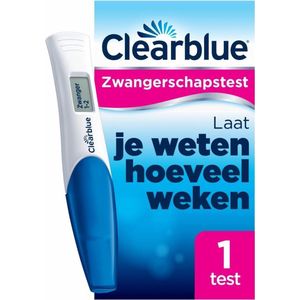 Clearblue Zwangerschapstest Met Wekenindicator: Stelt Het Aantal Weken Vast, 1 Digitale Test