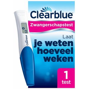 Clearblue Zwangerschapstest Met Wekenindicator: Stelt Het Aantal Weken Vast, 1 Digitale Test