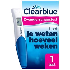 Clearblue - Clearblue Zwangerschapstest Met Wekenindicator: Stelt Het Aantal Weken Vast, 1 Digitale Test