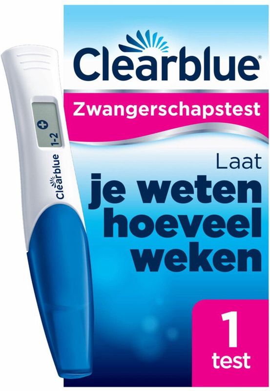 Clearblue Zwangerschapstest Met Wekenindicator: Stelt Het Aantal Weken Vast, 1 Digitale Test