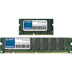1GB (2 x 512MB) PC133 133MHz 144-PIN SDRAM SODIMM & 168-PIN SDRAM DIMM GEHEUGEN RAM KIT VOOR IMAC G4 FLAT PANEL 700MHz/800MHz