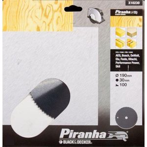 Piranha Cirkelzaagblad Chroom Vanadium, 190x30mm 100 tanden X10230