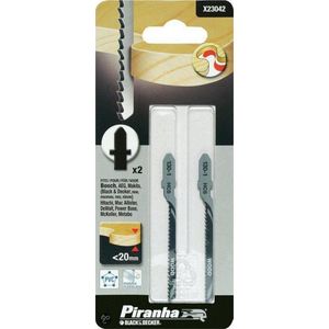 Piranha Decoupeerzaagblad Hout / spaanplaten / kunststof, fijn, bochten (korte), 20 mm T-Aansluiting X23042