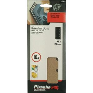 Piranha schuurstroken 230x93mm – K60 (10 st.)