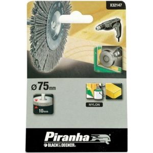 Piranha High-Tech draadborstel - Ø75 x 15 mm - Nylon - X32147