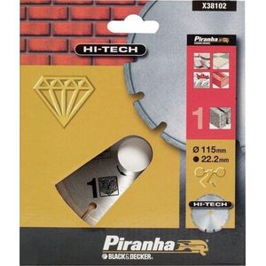 Piranha Diamantblad gesegmenteerde rand, 115mm. - nr. 1 HI-TECH X38102