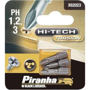 Piranha HI-TECH schroefbit X62043 PH1/2/3 – 25mm