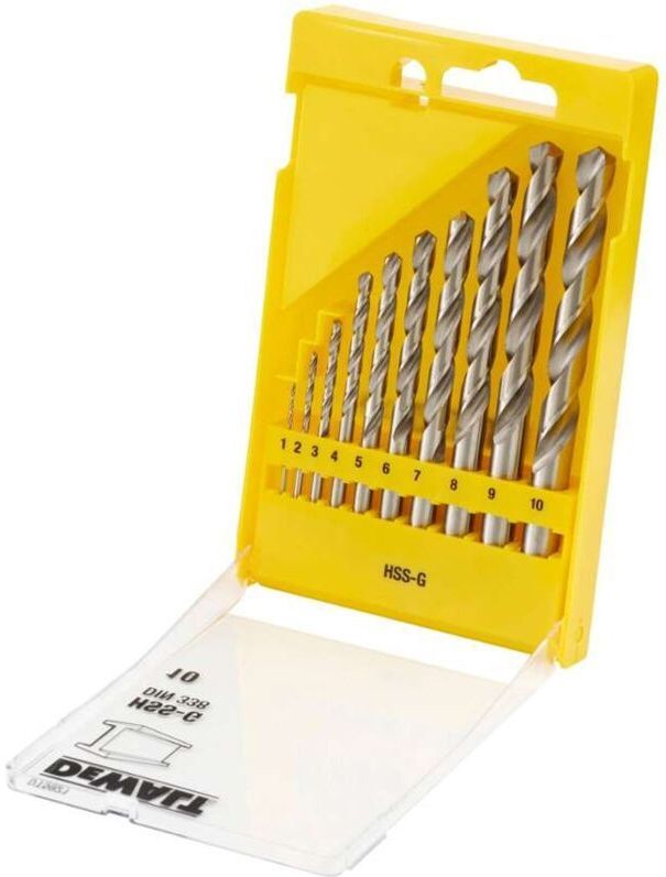 DeWALT DT5921 - 10 Delige HSS-G Metaalboren In Cassette