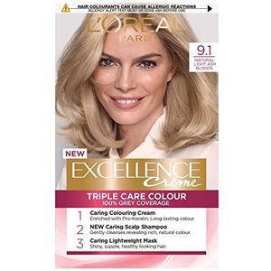 L'Oreal Excellence Permanent Hair Colour 9.1 Light Ash Blonde