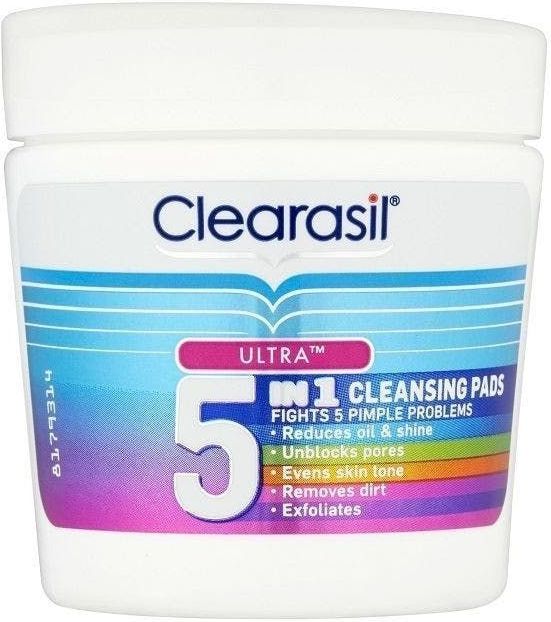 Clearasil - Ultra 5in1 - Reinigingspads - 65 stuks
