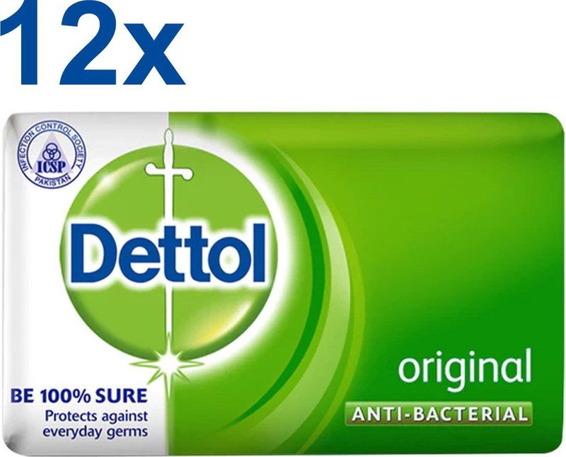 Dettol Anti-bacteriele Zeeptablet 12 x 100g