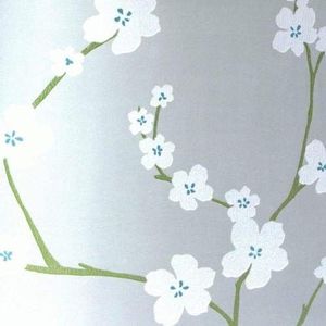 A-Street Prints Sakura Bloemenbehang, Lichtgrijs, 20,5-Inch x 10,1 m