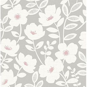 Urban Walls UW24772 Scandi Bloem Zijmuur, Roze
