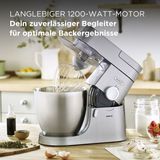 KENWOOD Küchenmaschine Chef XL KVL4220S, 1200 W, 6,7 l Schüssel, 6,7 l Schüssel, inkl. Mixaufsatz, Fleischwolf und Trommelraffel