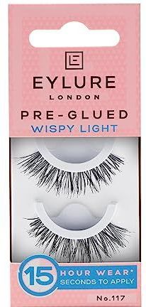 Voorgelijmde Valse Wimpers zelfklevende valse wimpers opvuleffect Nr. 117 Fluttery Light