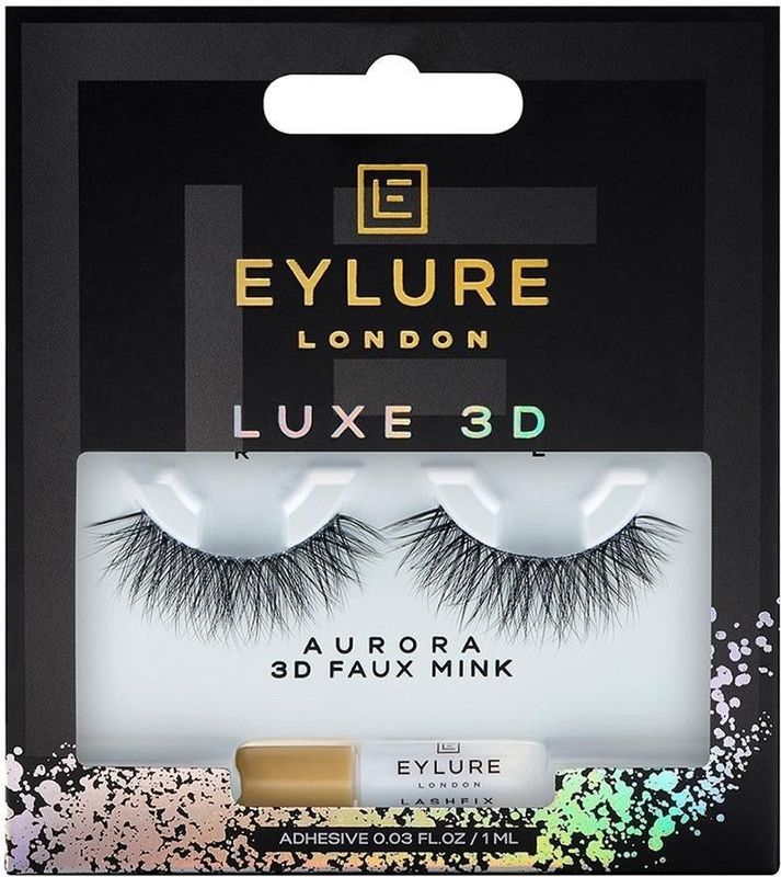 Eylure - Luxe 3D Wimpers - Aurora - Kunststof - Inclusief Lijm (1 ml)