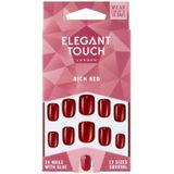 Kunstnagels - Rich Red - 24 Stuks - Glans Effect