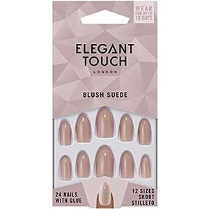 Elegant Touch Colour Blush Suede Nails