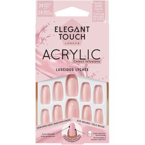 Kunstnagels - Colour Acrylic Lucious Lychee - Acrylnagels - 24 Stuks