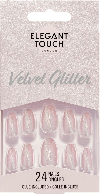 Kunstnagels - Velvet Glitter - 24 Stuks
