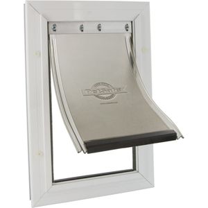 Staywell 620 Hondenluik - Aluminium - Wit