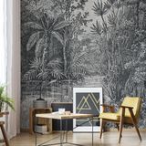 Art for the Home Jungle Fotobehang in Black