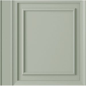 Laura Ashley vliesbehang |Redbrook Wood Panel - Saliegroen - 10mx52cm