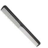 Kent Borstels Style Professional, Diepgetande snijkam SPC80, ideale kam voor het knippen van haar, geschikt voor nat of droog haar, fijn tot medium haar, 180 mm zwarte snijkam