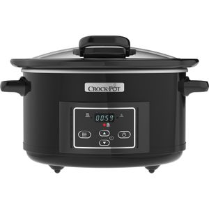 Crockpot Slowcooker Zwart 4.7 Liter met Scharnierdeksel