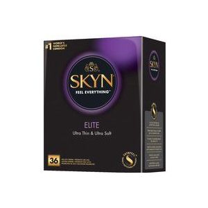 SKYN Elite Condooms (36 Pak)| Skynfeel latexvrije condooms voor mannen, condooms van normaal formaat, ultradunne en zachte condooms, gladde rechte vorm, 53 mm breed