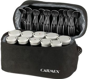 Carmen C2010 - Reis Krulset - 10 Rollers - Inclusief Reisetui - Dual Voltage