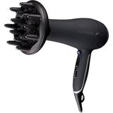 Carmen HD2195 - Föhn - 2000 Watt - Coolshot - 2,5 meter snoer - Blaasmond en diffuser - Zwart