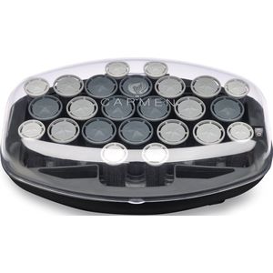 Carmen - C-5040 Pro Roller Set - Zwart/Grijs/Wit - Haarstylers