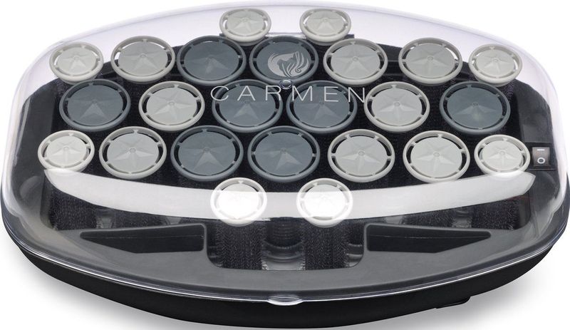 Carmen - C-5040 Pro Roller Set - Zwart/Grijs/Wit - Haarstylers