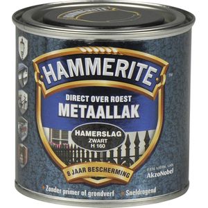 Hammerite hamerslag metaallak 250ml zwart H160