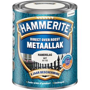 Metaallak Direct over Roest Hamerslag - H110 Wit | 5011867009452 | Verf