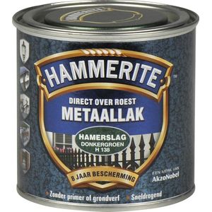 Hammerite Metaalverf Hamerslag Donkergroen H138 250ml | Metaalverf