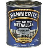 Hammerite - Metaallak - Hoogglans - Zilvergrijs - 1 Liter