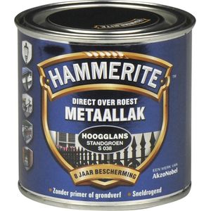 Hammerite Metaallak Hoogglans Standgroen S038 250 ML