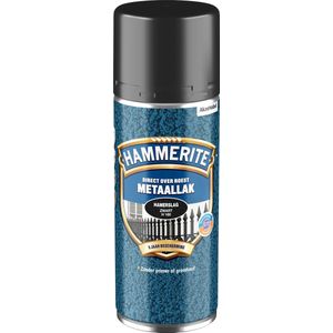 Hammerite Metaalverf Hamerslag Zwart 400ml