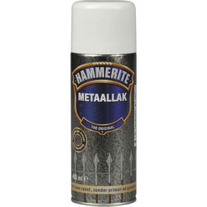 Hammerite Hamerslag Metaallak - Wit - 400 ml